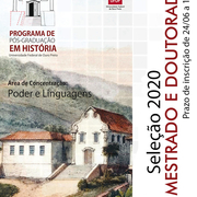 EDITAL 05/2019 - PROCESSO SELETIVO 2019-2020 Cartaz PPGHIS 2020